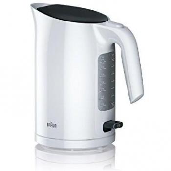 Braun WK3100WH PurEase Electric Kettle, 1.7L, 2200W, White