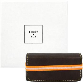 Eight & Bob Chocolate Brown Leather Perfume Case 30ml