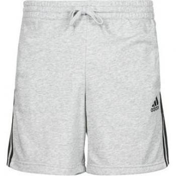 Adidas Essentials French Terry 3-Stripes Shorts Hombres - Gris, Negro