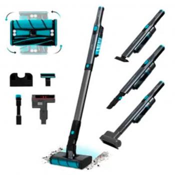 Cecotec Scoba 2100 Twice Max Aspirador Escoba sin Cable 2 en 1, Motor Digital Brushless, 210W, 20kPa, con Accesorios, Negro