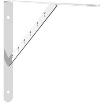 Soportes de Estante de Acero Inoxidable Plata 4 Piezas 40x2,5x25 cm