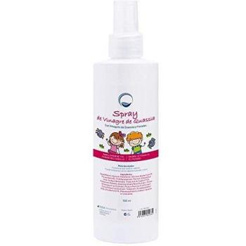 Acondicionador en Spray Preventivo Antipiojos con Vinagre de Quassia y Frutal 300 ml - Impide que los piojos se adhieran al pelo - Desenreda y da Brillo - Apto Cuero Cabelludo Sensible - Farmacéutico