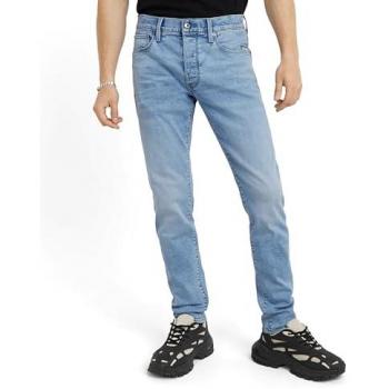 Jeans G-Star 3301 Slim Fit de Hombre, Diseño 5 Bolsillos, Talla 36/34, Color Azul Claro con Elastano