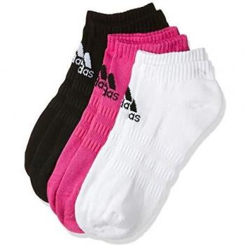 adidas Cush Low 3Pp Calcetines, Unisex Adulto, magrea/Negro/Blanco, XS