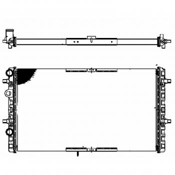 Radiador de motor HELLA 8MK 376 716-324 para refrigeración del motor