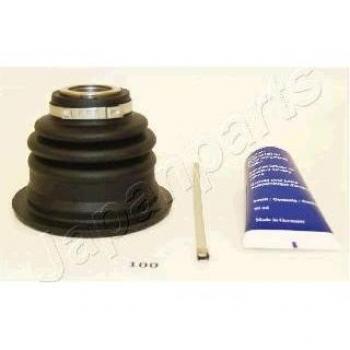 Juego de fuelles para juntas homocinéticas JAPANPARTS KB-100, incluye dos fuelles, abrazaderas y grasa, diseñado para asegurar el correcto funcionamiento del árbol de transmisión en vehículos