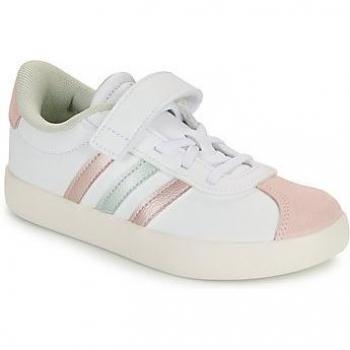 Zapatillas Adidas VL Court 3.0 para niños, color blanco, tallas 28 a 35