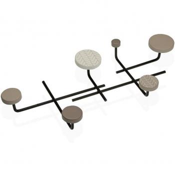 Perchero de Pared Versa Metal Madera (23 x 6,5 x 50 cm)