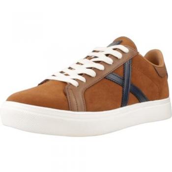 Zapatilla Casual Hombre Munich Rete 98 en piel scamosciada color cognac, modelo U25MU08, referencia 8080098, talla 45