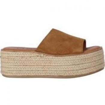 Chika10 Leather BONNA 24 Alpargatas de Plataforma Cuero/Tan