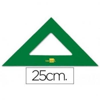 Liderpapel - Escuadra 25 cm acrilico verde