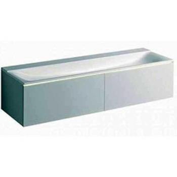 Mueble Bajo Lavabo Geberit Xeno² 159,5x35x47,3cm, 2 Cajones, Lacado Matt Greige