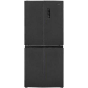 Frigorífico Americano Exquisit MD365-125-040D No Frost 180 cm 362 L Inoxlook Antracita con LED
