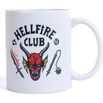Taza Stranger Things Hellfire Club - Cerámica 350 ml - Apta para Microondas y Lavavajillas - Diseño Temporada 4