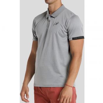 Polo Bullpadel Unete Gris Perla Bicolor