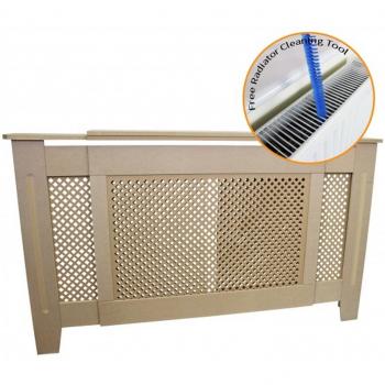 Cubreradiador Ajustable MDF Sin Acabado 1400mm-1920mm - Marrón