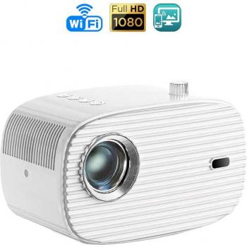 Proyector LCD DAM K3, HD720P, duplicación de pantalla para iOS y Android, tamaño de proyección de 30 a 150 pulgadas, contraste 1000:1, enfoque remoto, medidas: 17x11