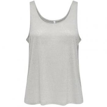 Camiseta Sin Mangas ONLY Frida Beige Gris XS Mujeres
