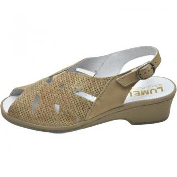 Sandalias de Mujer LUMEL 4X-857 MERSEY SANDALIA ANATÓMICA ANCHO ESPECIAL MUY C BEIGE