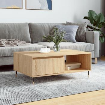 Mesa de centro vidaXL madera de ingeniería 90x60x35 cm Blanco, Negro, Blanco brillante - Mesita de Salón o Comedor o Auxiliar Mesa de Café Meuble Salón / Mesa de centro vidaXL madera de ingeniería ro