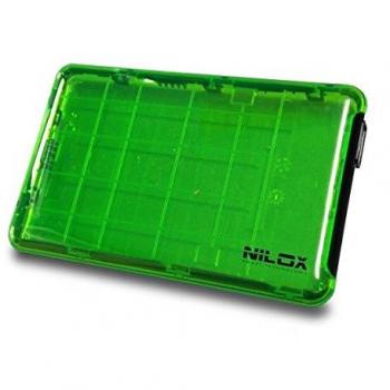 Nilox Box USB 3.0 2.5P Verde Trasparente