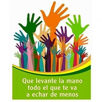 CGN Tarjeta Despedida Manos 20x30 cm Super