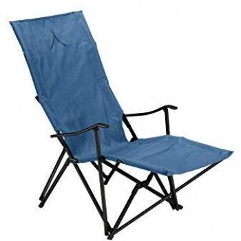 Silla Plegable Grand Canyon El Tovar Lounger - Tumbona de Camping con Reposabrazos, Respaldo Alto y Reposapiés - Capacidad hasta 100 kg - Estructura de Aluminio -