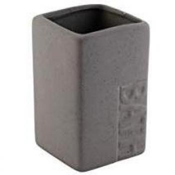 axentia Bath Porta cepillos de Dientes, dolomita, Gris, 7,2 x 11 x 7,2 cm