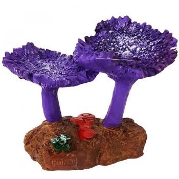 Adorno de Acuario en Resina Color Coral 11.5x7.5x8.5 cm