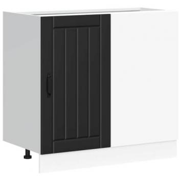 Mueble Base para Lavabo Lucca de Madera Compuesta Negra