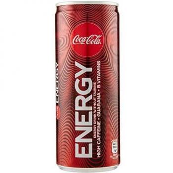 Coca-Cola Energy - bebida energética sin taurina Con guaraná, vitaminas B3 y B6 - lata 250 ml