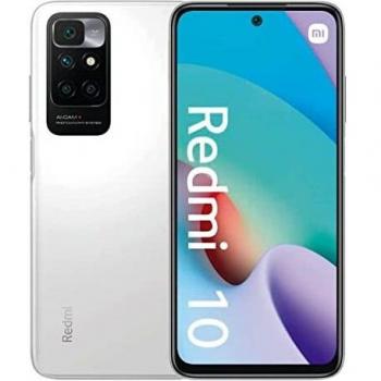 Smartphone Xiaomi Redmi 10 2022, 4 GB RAM, 128 GB ROM, Pantalla FHD+ DotDisplay de 6,5 Pulgadas, Procesador MediaTek Helio G88, versión Global, Blanco