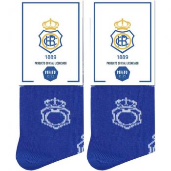 Calcetines Real Club Recreativo de Huelva con Logo Pepe Pinreles