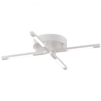 Plafón LED Tetra redondo con luces en forma de cruz Blanco