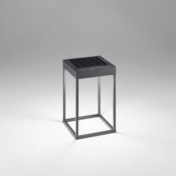Lámpara de Mesa Exterior Cage Contemporánea de Aluminio Gris LED CCT 30cm Perenz