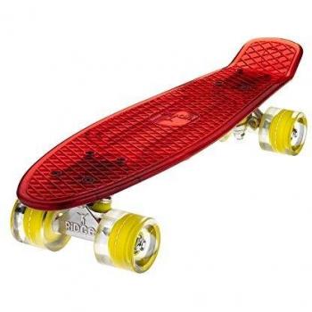 Ridge Blaze Mini Cruiser Skateboard, Unisex-Youth, Rojo