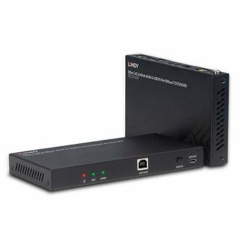 Lindy 100m HDMI HDBaseT KVM Extender with USB, IR, Audio (3.5mm Jack), RS232, 4K@60Hz