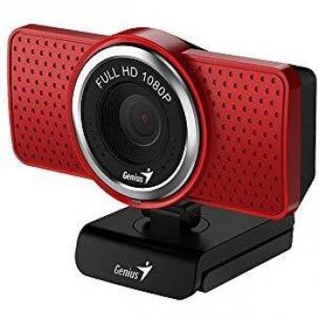 Genius Webcam ECAM 8000 Full HD 1080P Rojo