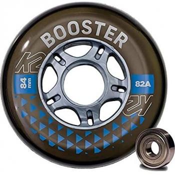 Paquete de 8 Ruedas K2 Booster 84 mm 82A con ILQ 7 para Patines In-line Unisex