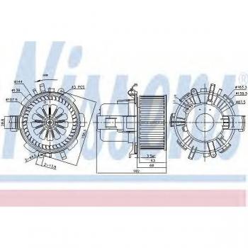 Ventilador habitáculo NISSENS 87180 - Tipo de producto: Ventilador interior, características: alto rendimiento, diseño compacto, fácil instalación, compatible con múltiples modelos de vehículos, motor silencioso, eficiente en consumo energético