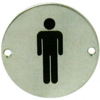 Maestro - Placa circul.baño ´caballeros´ 2022