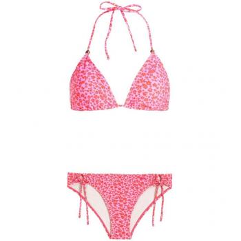 Bikini de mujer Protest Prtale 23 con estampado colorido, sujetador tipo triángulo ajustable, braga de corte clásico, tejido resistente al cloro, secado rápido y protección UV