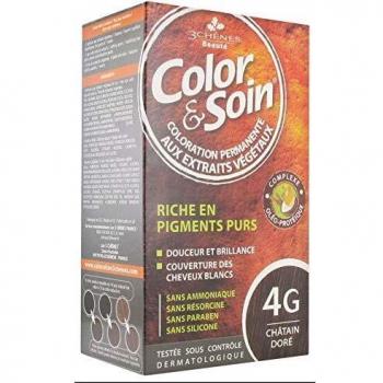 Color & Soin Permanent Hair Color 4G - Golden Chestnut
