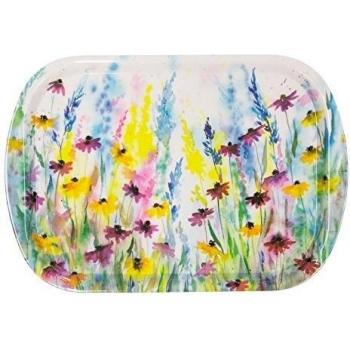 Just Contempo - Flower Garden Bandeja de aperitivos, melamina, Multicolor, 34 x 23 cm