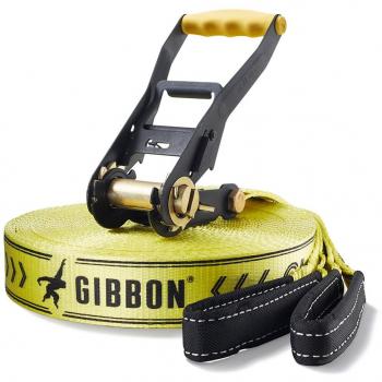 Gibbon 13843 Classic Xl Tree Pro - Cuerda y tensor para slackline, color amarillo y negro