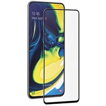 Muvit Tempered Glass Screen Protector Samsung Galaxy A80 One Size Clear Black
