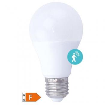 Bombilla LED Estándar con Sensor de Movimiento 9W E27 6000K