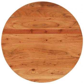 Tablero de mesa redondo de madera maciza de acacia Ø80x3,8 cm