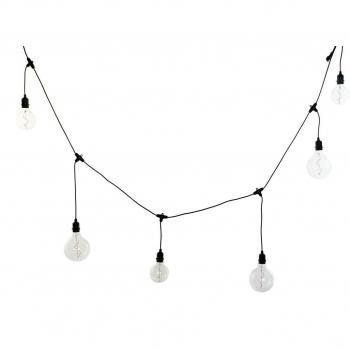 Guirnalda de Luces LED DKD Home Decor Negro E27 (12 x 25 x 650 cm)