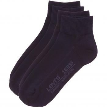Levi's Levis 168sf Mid Cut 2p, Calcetines Cortos para Hombre, Azul